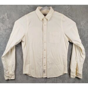 VTG Ruehl No 925 Western Beige Flannel Shirt Mens XL Greenwich St New York